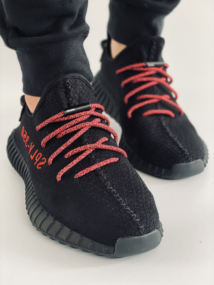 3M Rope - 3M Reflective Rope Laces V2 - BRED Black / Red