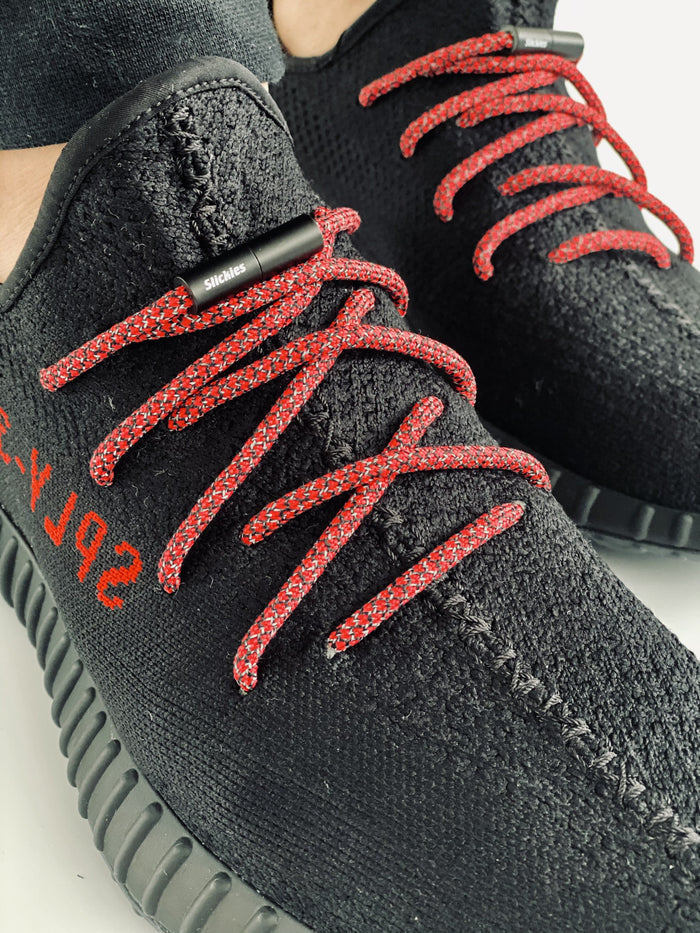 3M Rope - 3M Reflective Rope Laces V2 - BRED Black / Red