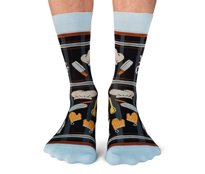 FUNNY CHEF SOCKS FOR MEN - UPTOWN SOX