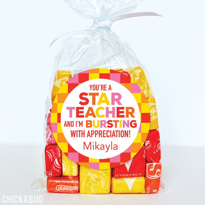 "You're a Star Teacher" Appreciation Stickers