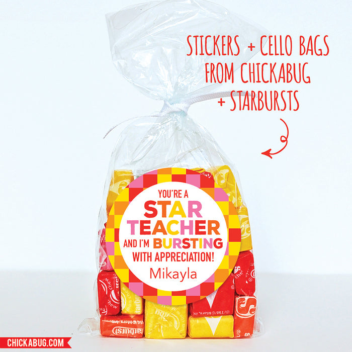 "You're a Star Teacher" Appreciation Stickers