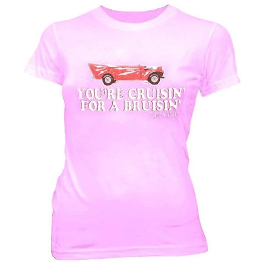 You're Cruisin' for A Bruisin Kenickie Light Pink Juniors T-Shirt Tee - TVStoreOnline