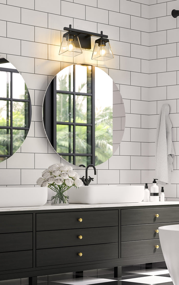 Vanity Z-Lite 819-2V-MB Matte Black Lauren 2 Light Vanity Z-Lite