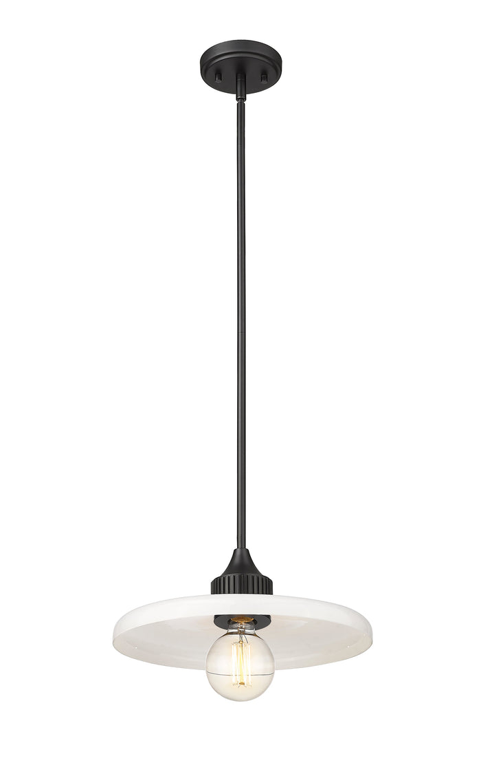 Pendant Z-Lite 820P14-MB Matte Black Paloma 1 Light Pendant Z-Lite