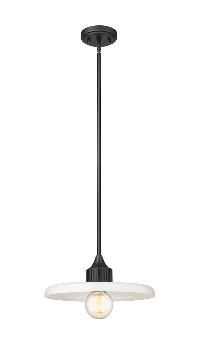 Pendant Z-Lite 820P14-MB Matte Black Paloma 1 Light Pendant Z-Lite