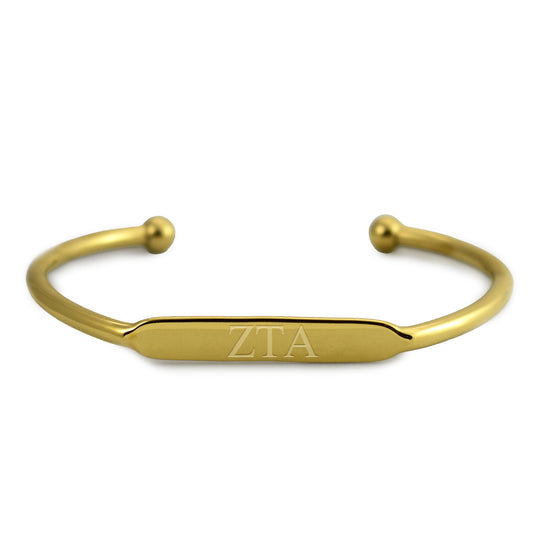 Zeta 18K  Gold  Plated Cuff Bracelet